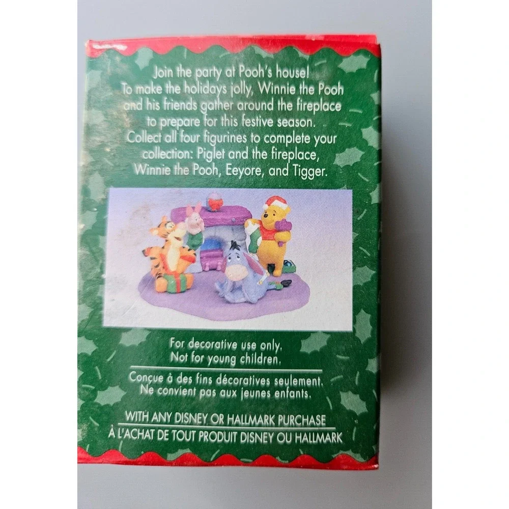 Hallmark Merry Miniature Figurines Winnie, Tiger and Eeyore Pooh's House Series